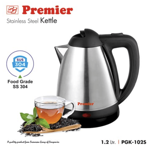 Premier Stainless Steel Electric Kettle 1.2 l - Image 2
